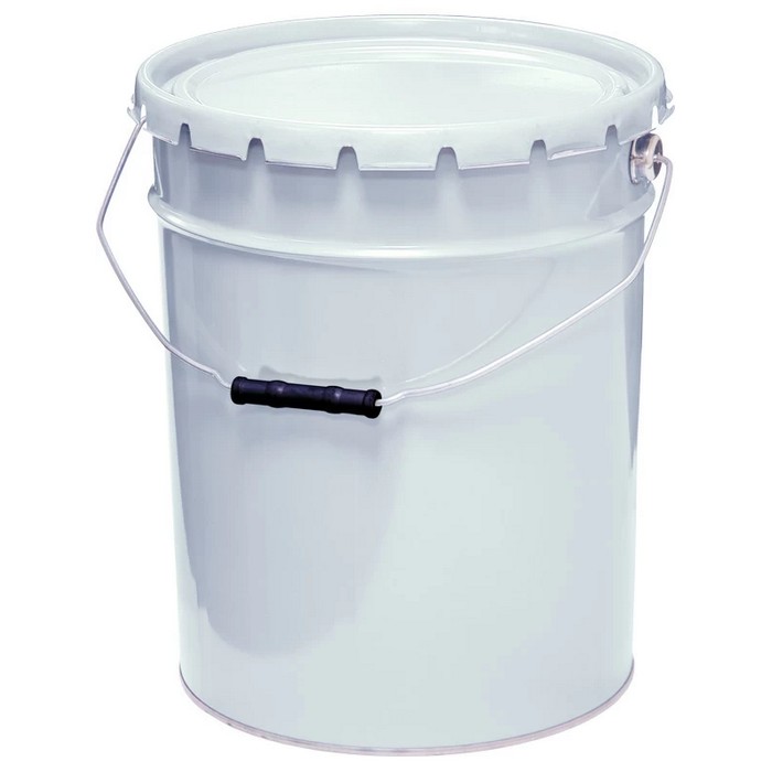 Profkolor Ведро металлическое крышка-корона, цвет белый, 20л. ВМк 20б (Б)