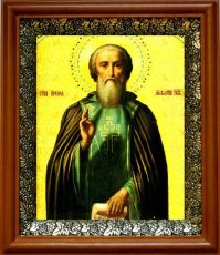 Икона Макарий Желтоводский в киоте с басмой Виноградная Лоза (UV-печать)(30569)