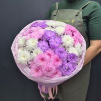 Микс букет из хризантем