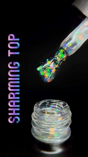 "SHARMING" топ с блестками без липкого слоя STRG