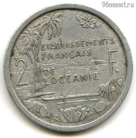 Фр. Океания 2 франка 1949