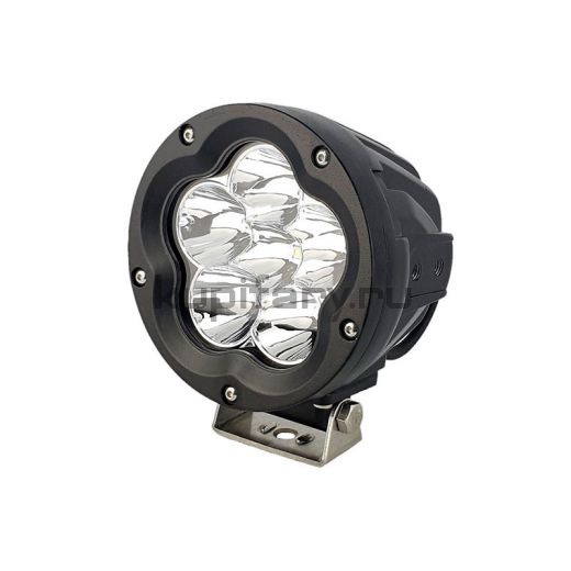 Круглая светодиодная фара 60 Вт CREE дальнего света с накладкой комбо PRO FR111960S