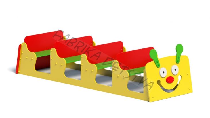 Радужный червячок без пола тип 2