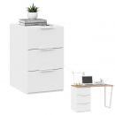 Тумба универсальная «Порто» (для стола) - ТД-393.15.01-11 Белый Жемчуг, Белый софт