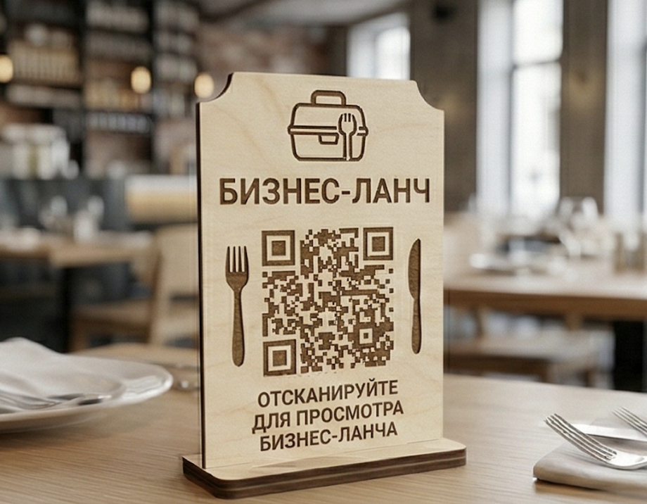 Табличка QR-бизнес‑ланч
