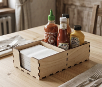 Салфетница + держатель соусов (комбо)