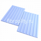 Линеарные фиброцементные панели рельефные голубые