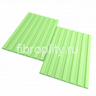 Линеарные фиброцементные панели рельефные салатовые