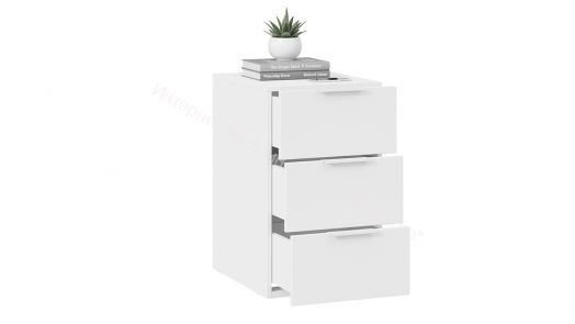 Стол письменный с тумбой универсальной «Порто» - СМ-393.15.011 Белый, Зеленый