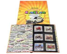 КОЛЛЕКЦИЯ 40 вкладышей BomBibom 6 серия в АЛЬБОМЕ (привет из 90х) quality VF-XF+ Oz