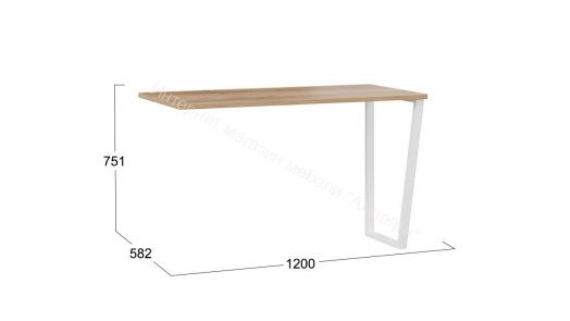 Комплект столов письменных с 1 тумбой универсальной «Порто» - СМ-393.15.013 Белый Жемчуг, Яблоня Беллуно, Белый софт