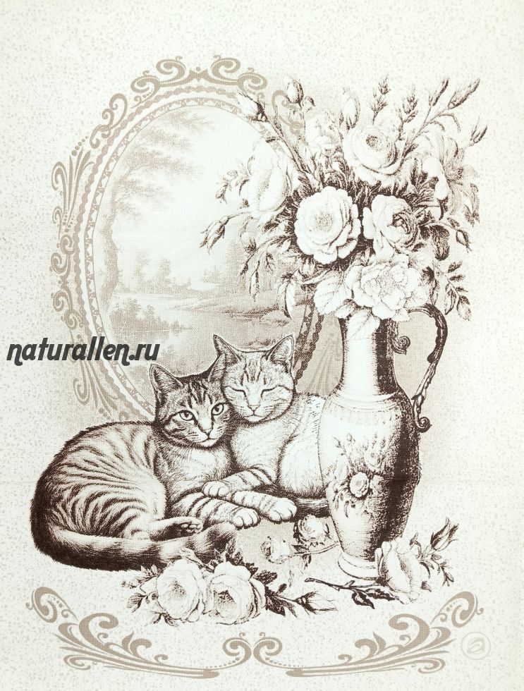 Полотенце кухонное "Два котенка"