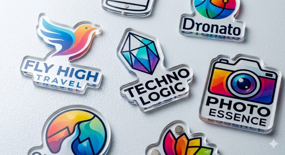 Магниты из акрила прозрачные с УФ-печатью на заказ