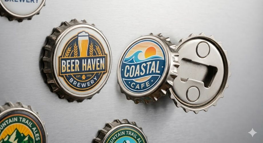 Магнит-открывашка с логотипом на заказ