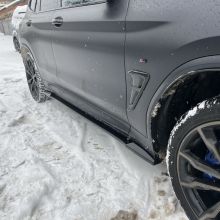 Накладки лезвия под пороги для M версий БМВ Х3 G01 и X4 G02