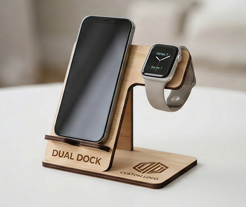 Подставка для телефона и часов (dual stand) на заказ