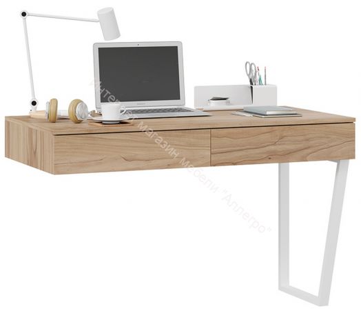 Стол письменный с ящиками «Порто» - ТД-393.15.02 Белый, Яблоня Беллуно