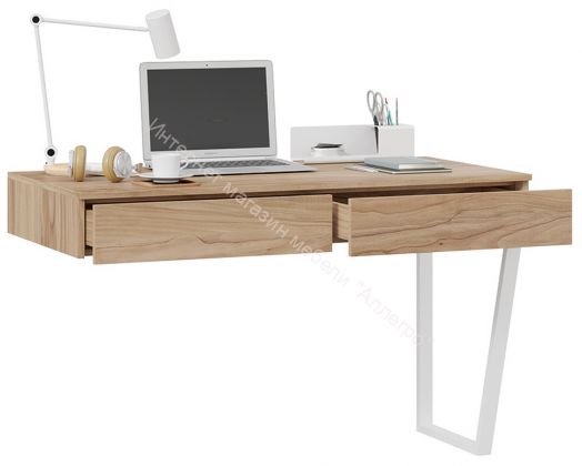 Стол письменный с ящиками «Порто» - ТД-393.15.02 Белый, Яблоня Беллуно