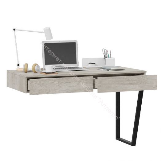 Стол письменный с ящиками «Порто» - ТД-393.15.02 Графит, Баттл Рок