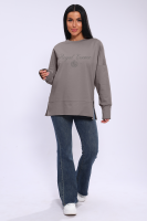 Лонгслив женский ЛЖ-013 [серо-бежевый]