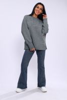 Лонгслив женский ЛЖ-013 [Серый/графит]