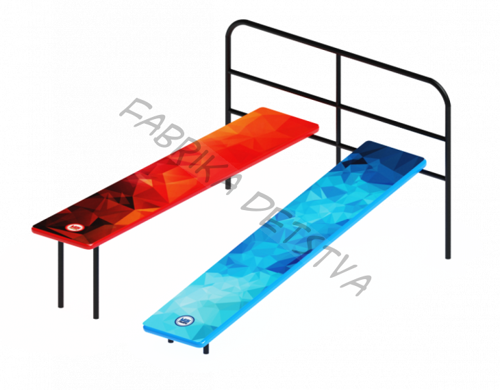 Скамья для пресса двойная                                           2000х1500х1000