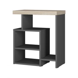 Стол журнальный Роза СЖ-01(ш496*г280*в570мм) графит/дуб кера