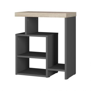 Стол журнальный Роза СЖ-01(ш496*г280*в570мм) графит/дуб кера