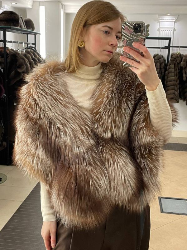 Палантин из финской лисы