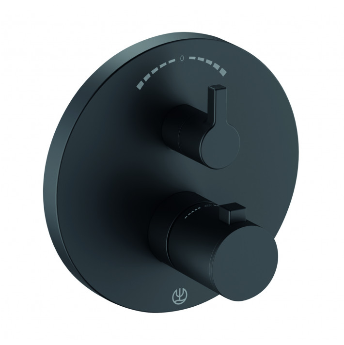 Смеситель для душа Kludi Nova Fonte Puristic внешняя часть, черный матовый 208303915