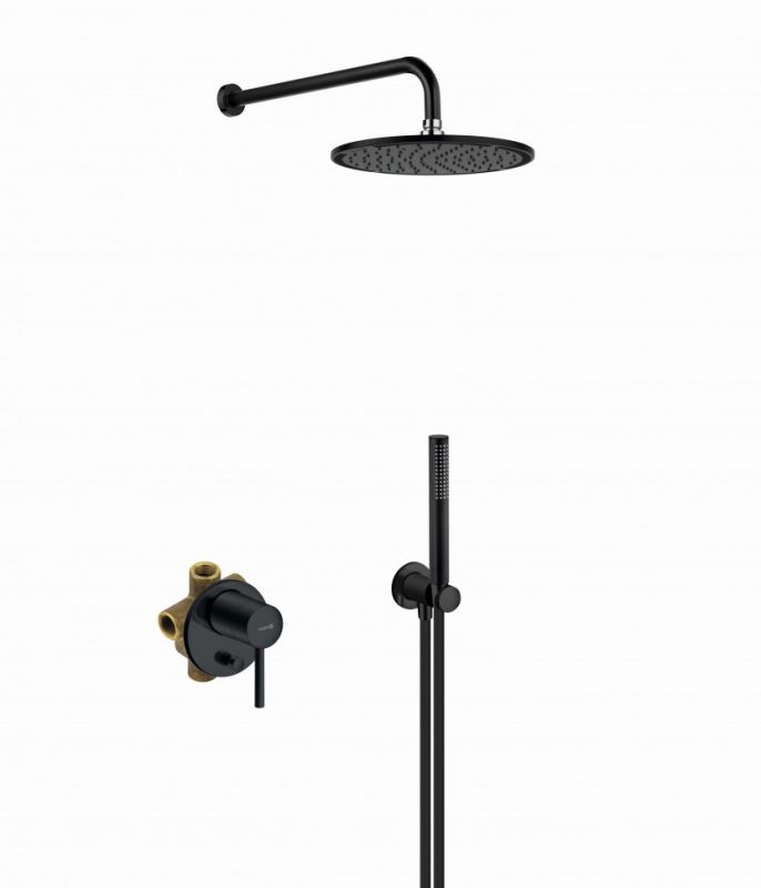 Душевая система Kludi Bozz 7 in1 черный матовый 387363976