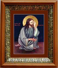 Икона Плач Христа об убиенных младенцах в киоте с басмой Виноградная Лоза (UV-печать)(33143)