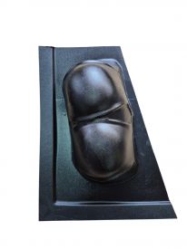 Заготовки под наколенники с 2-мя щитками матовые. Серия "Оникс"