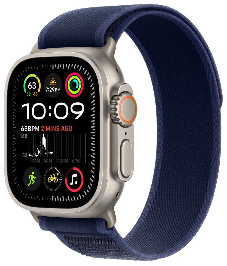 Часы Apple Watch Ultra 2 GPS + Cellular 49mm Natural  Titanium Case with Blue Trail Loop (M/L)