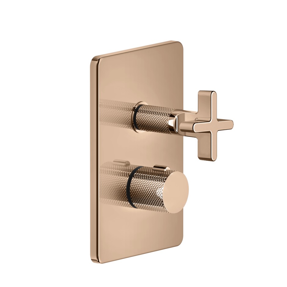 Встраиваемый термостатический смеситель Gessi Inciso 58236 для ванны/душа с переключателем на 3 источника ФОТО