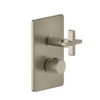 Встраиваемый термостатический смеситель Gessi Inciso 58236 для ванны/душа с переключателем на 3 источника схема 5