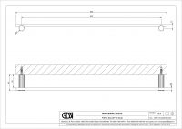 Полотенцедержатель Gessi Incastri 75503 65 см схема 2