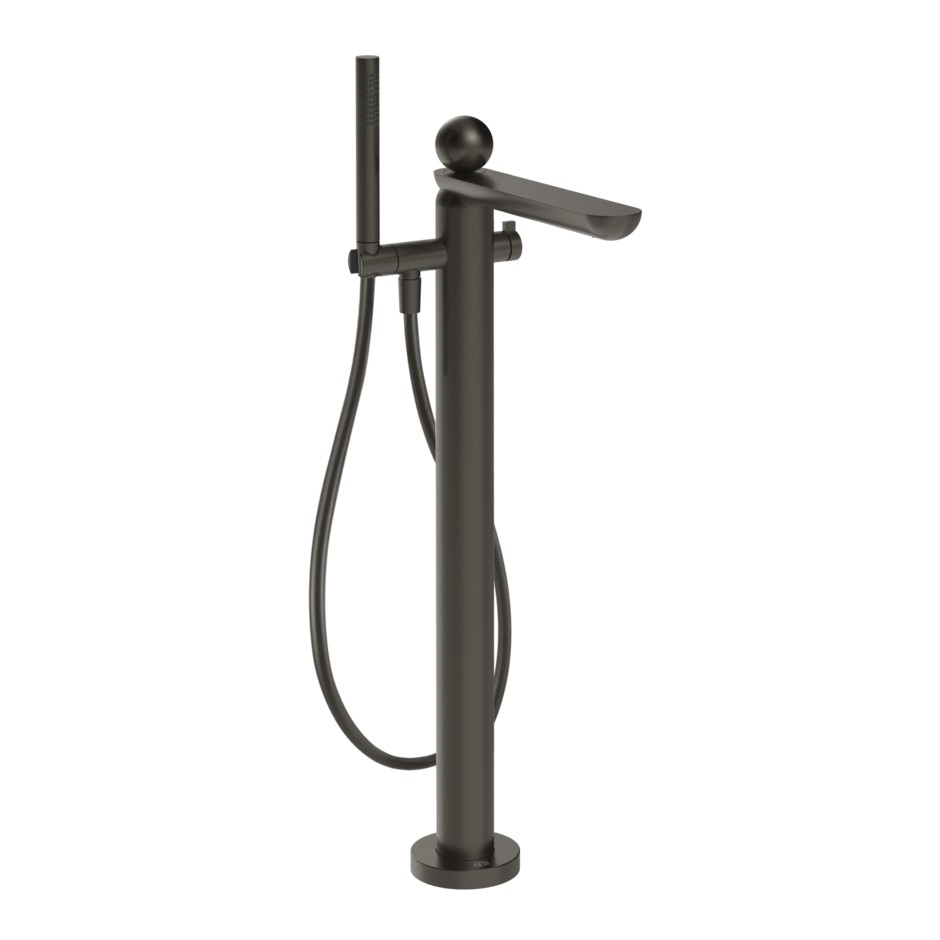 Смеситель для ванны Gessi Perle 74029 напольный с ручным душем и переключателем с металлическим вентилем ФОТО