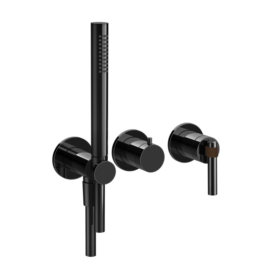 Смеситель для душа Gessi Jacqueline 77036 встраиваемый с ручным душем ФОТО