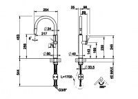 Смеситель для кухонной мойки Gessi Cesselo 60020/60026 схема 4