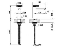 Смеситель для раковины Gessi Anello 63302 схема 2 Смеситель для раковины Gessi Anello 63302 схема 2