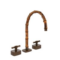 Смеситель для раковины Gessi Jacqueline 77217 со средним изливом и Т-образным вентилем под дерево на 3 отверстия схема 12