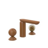 Смеситель для раковины Gessi Perle 74045 без донного клапана с вентилями-сферами из металла и муранского стекла Battuto схема 11