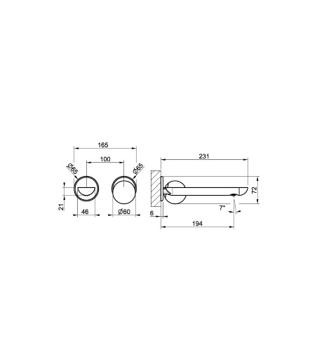 Смеситель для раковины Gessi Perle 74488 встраиваемый с вентилем-сферой из муранского стекла Battuto ФОТО