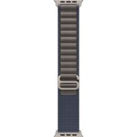 Ремешок Apple Watch Ultra 49mm Blue Alpine Loop - Natural Titanium Finish - S оригинал