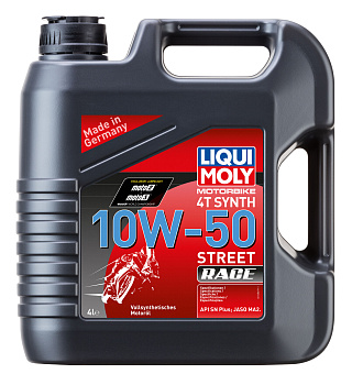 Liqui Moly  Motorbike 4T Synth Street Race 10W-50, 4л