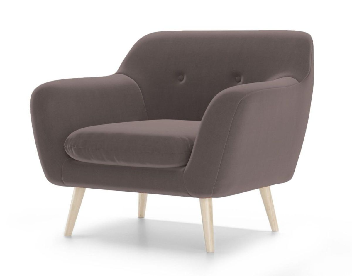 Кресло на ножках Реймс ткань Angora chocolate-1