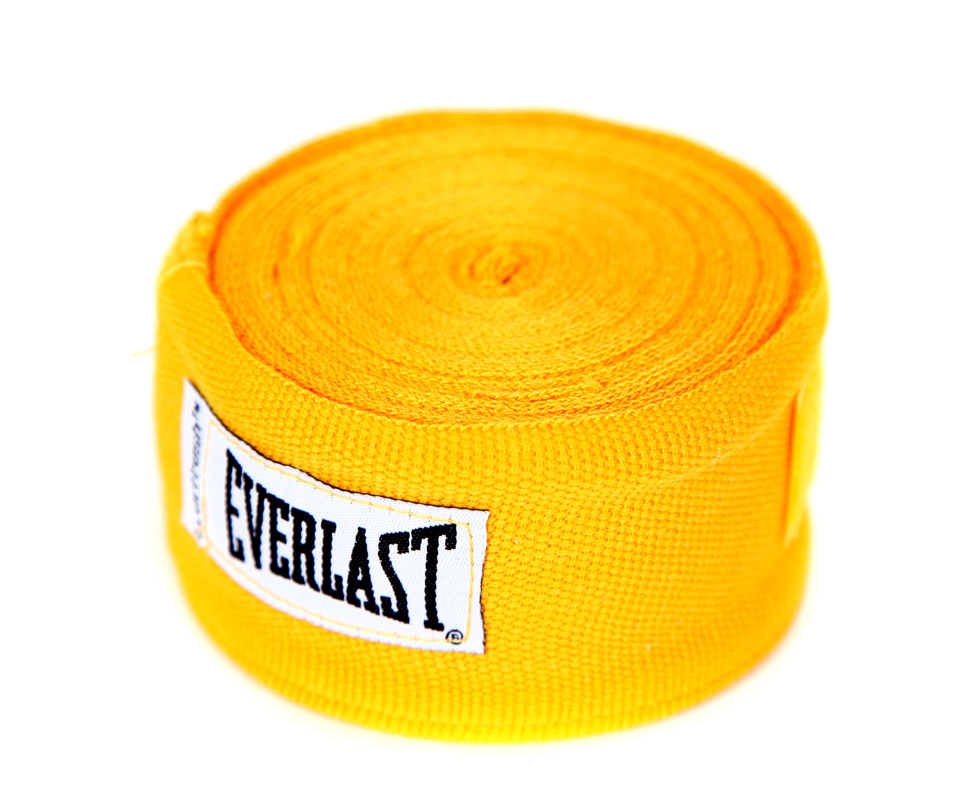 Бинты боксерские EVERLAST 4.55м 23 жёлтые, артикул 4456NG