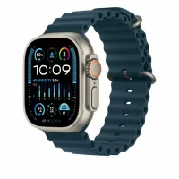 Часы Apple Watch Ultra 3 GPS + Cellular 49mm Natural Titanium Case with Blue Ocean Band