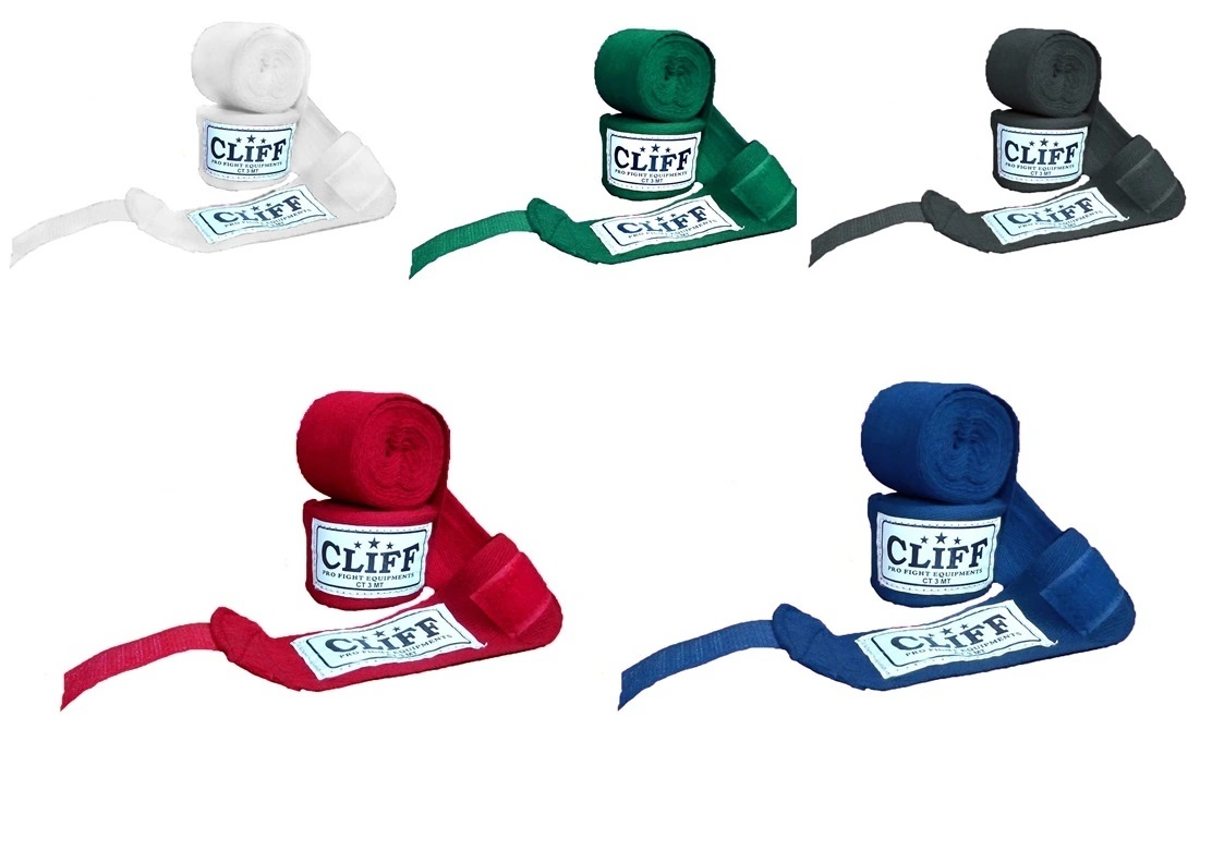 Бинт боксерский CLIFF, 4м, чёрные
